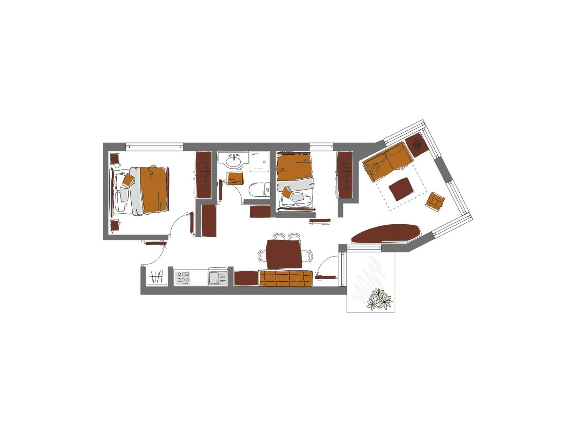 Schoenblick - Gurgl B&B Obergurgl Ruang foto