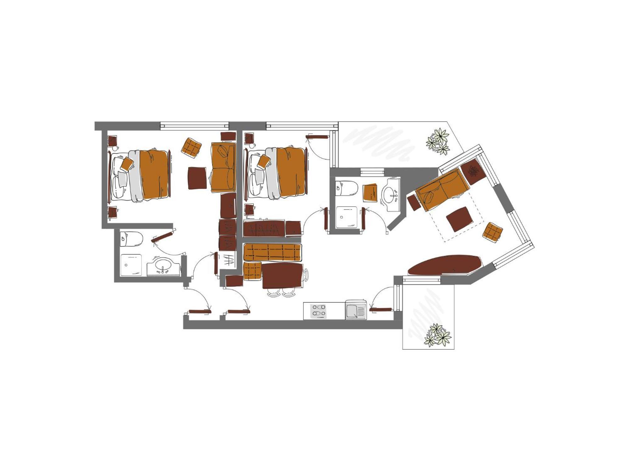 Schoenblick - Gurgl B&B Obergurgl Ruang foto