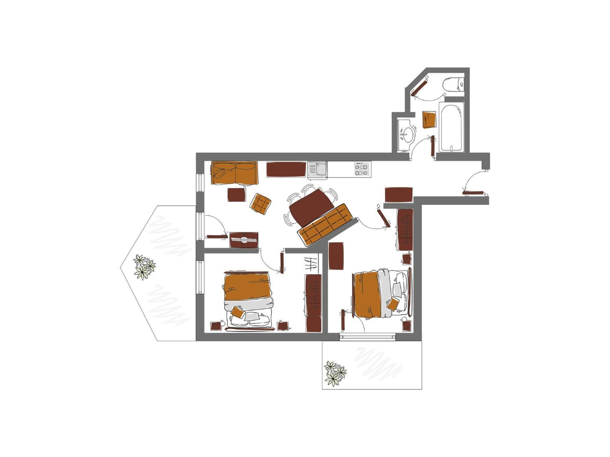 Schoenblick - Gurgl B&B Obergurgl Ruang foto